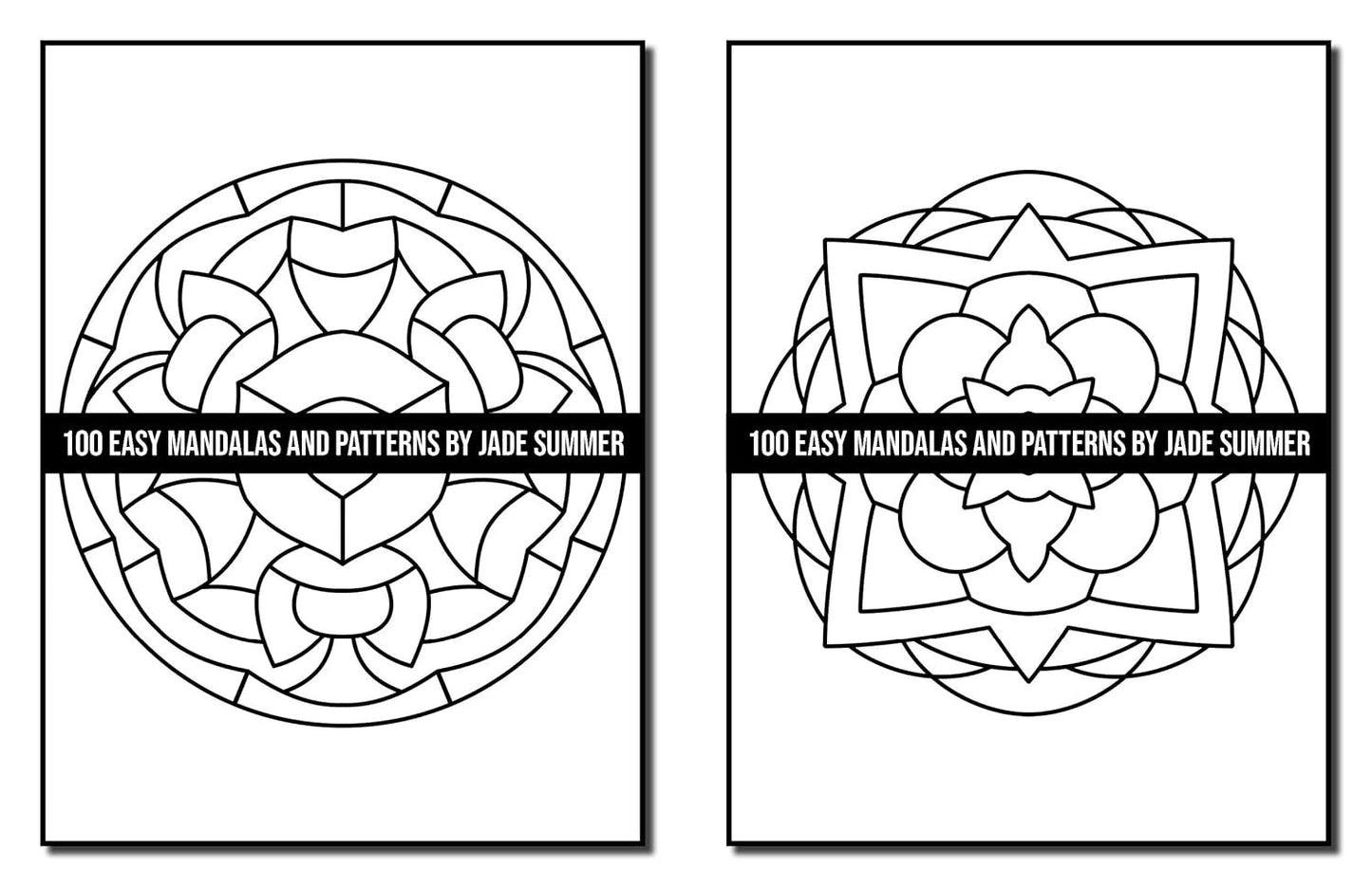 100 Easy Mandalas and Patterns: a Mandala Coloring Book for Adults with Fun, Sim