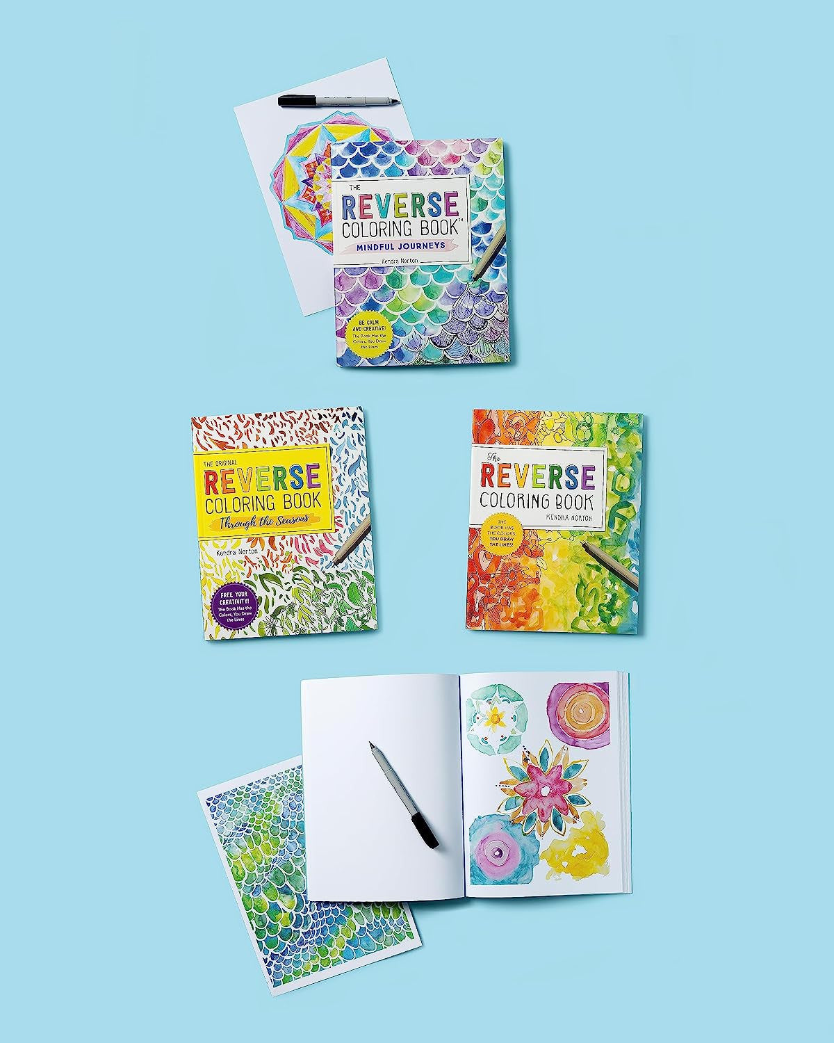 The Reverse Coloring Book™: through the Seasons: the Book Has the Colors, You Ma