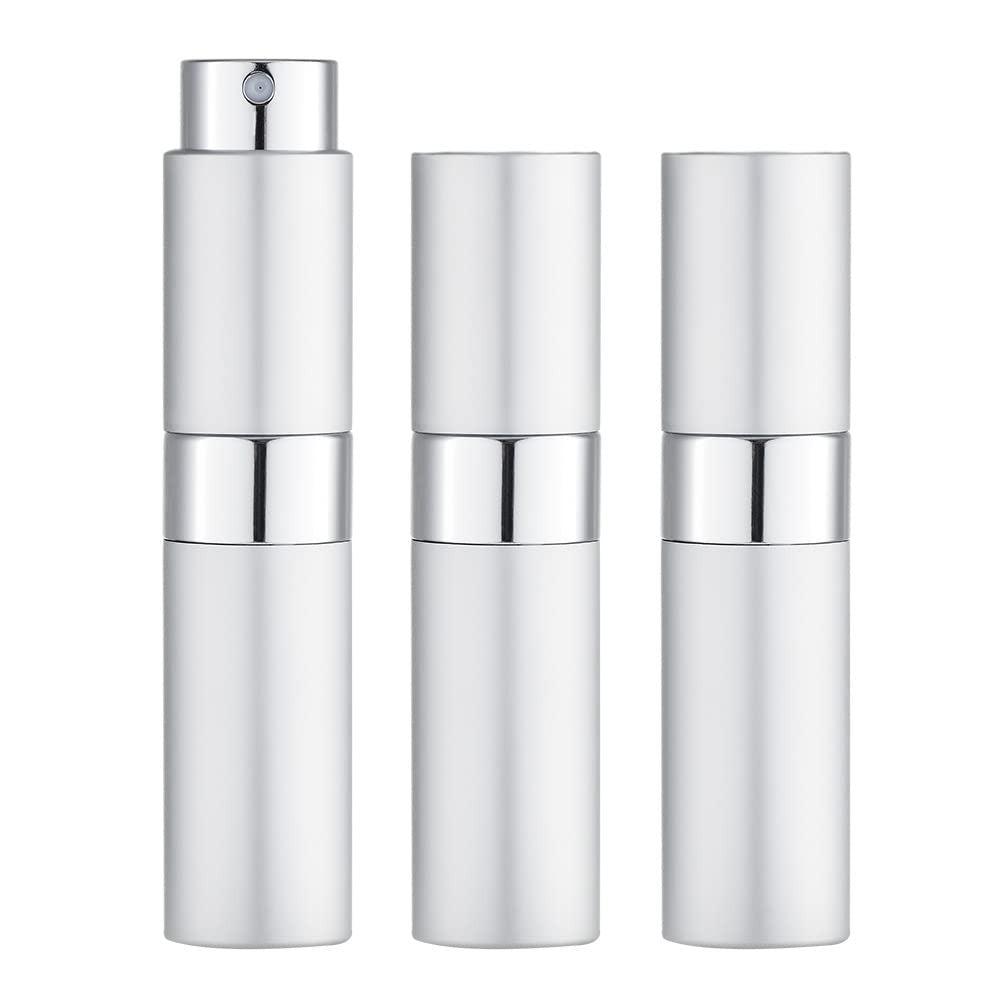 8ML Atomizer Perfume Spray Bottle for Travel (3 PCS) Empty Cologne Dispenser, Po