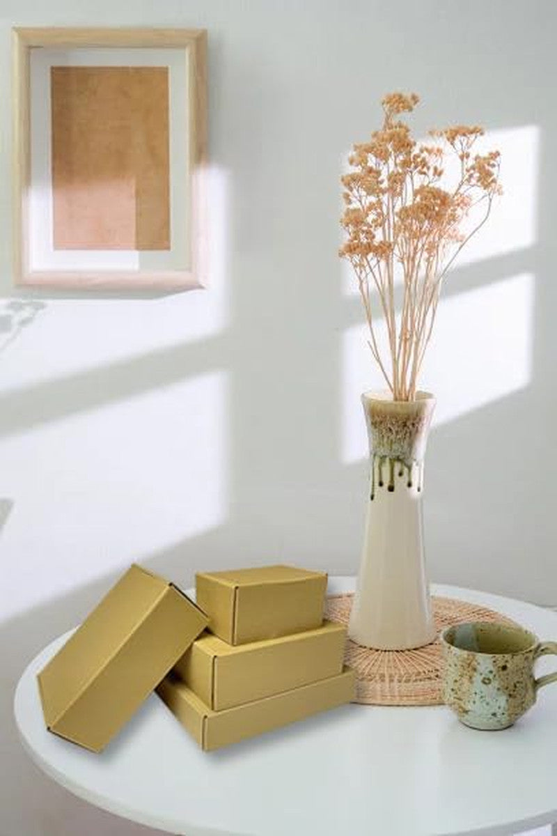 7X5X2 Inch Set of 50 Pack Brown Corrugated Shipping Boxes - Cardboard Boxes for
