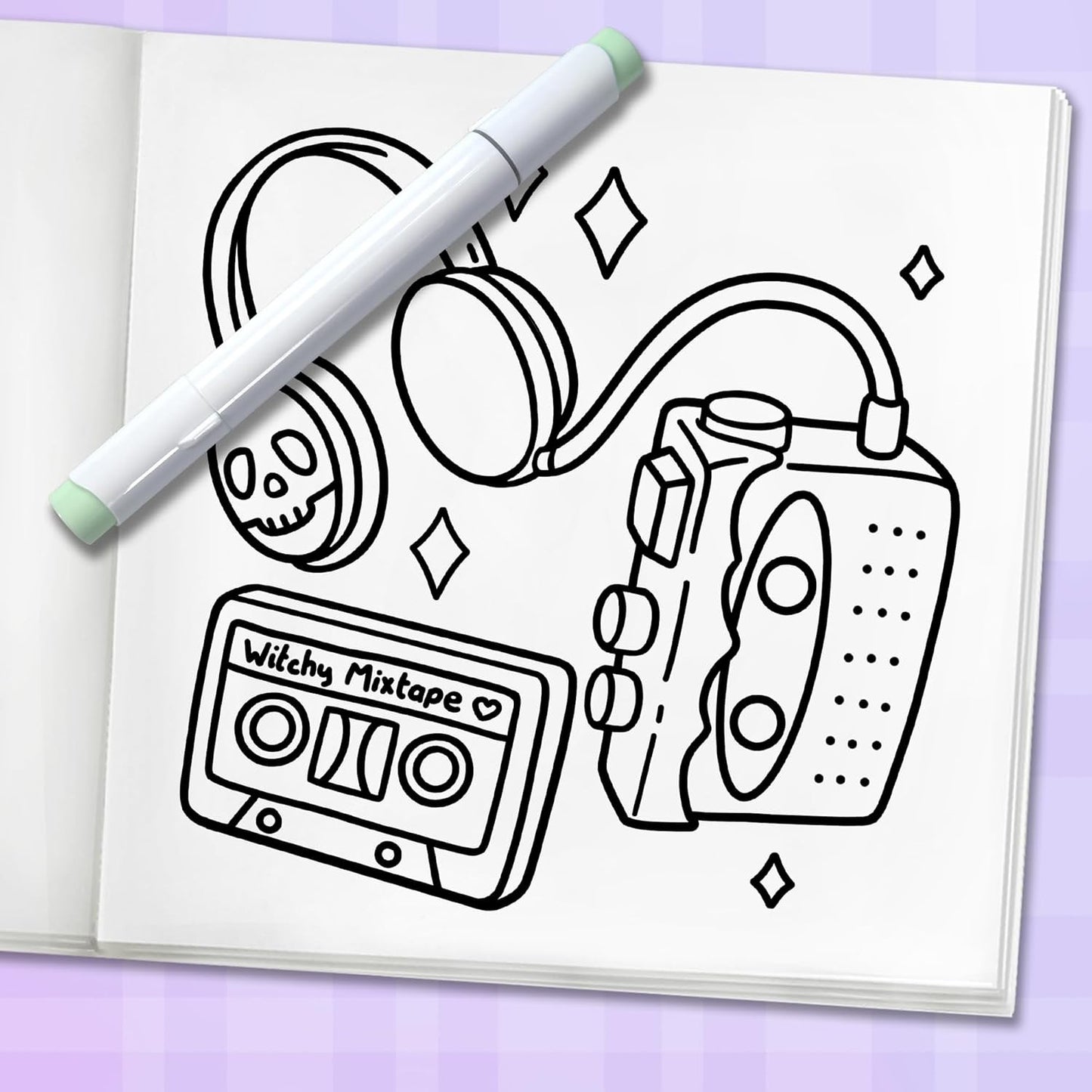 Witchy Vibes: Bold and Easy Coloring Book for Adults, Teens, and Seniors with Si