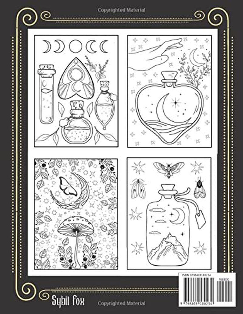 Witchy Coloring Book for Adults: 50 Modern Witch Coloring Pages | Gothic Magical