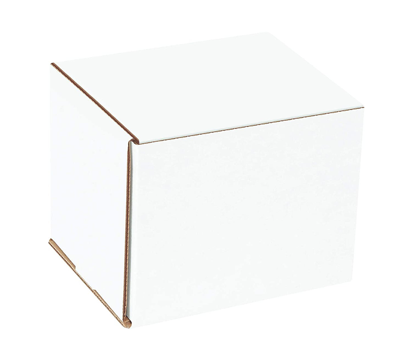 White Corrugated Cardboard Mailing Boxes, 6 1/2 X 4 7/8 X 3 3/4 Inches, Pack of