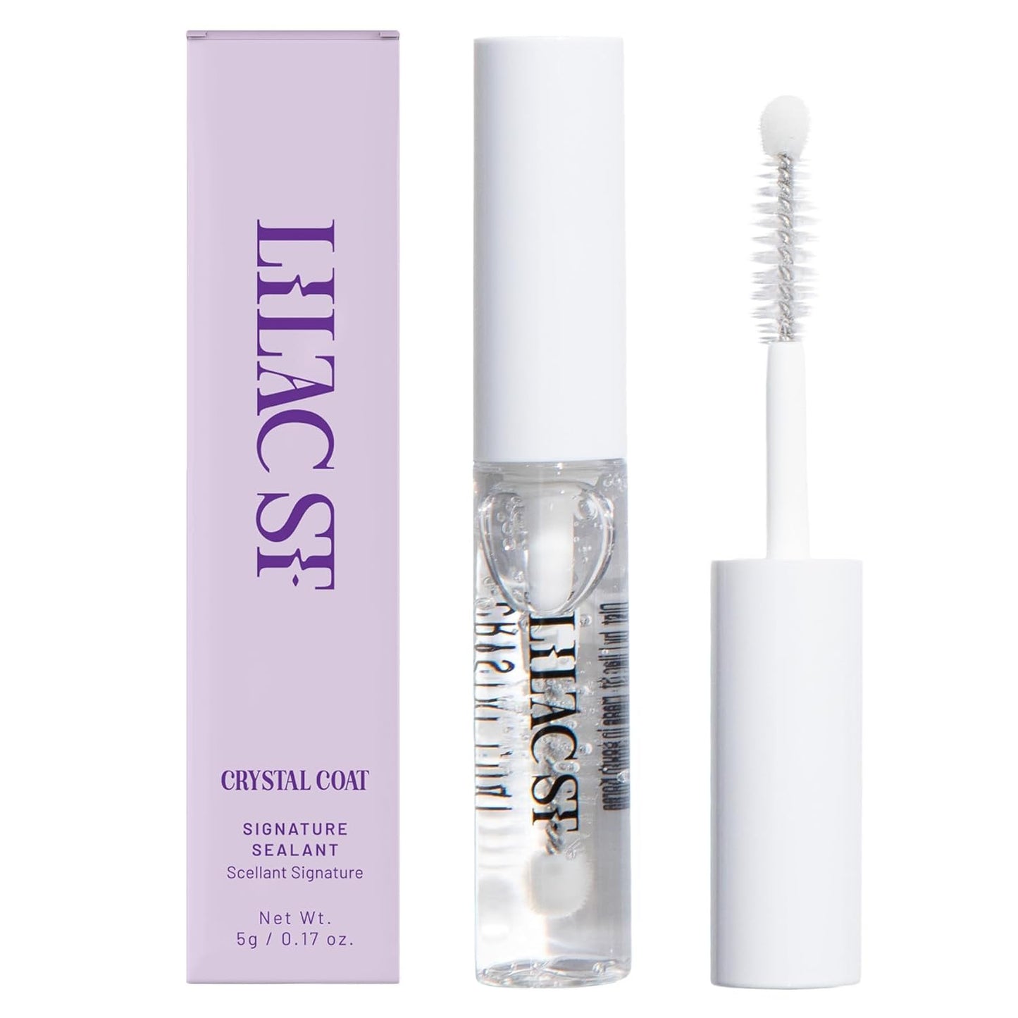 - Lilac Lash Crystal Coat - Glossly & Clear Lash Sealant - Long Lasting Lash App