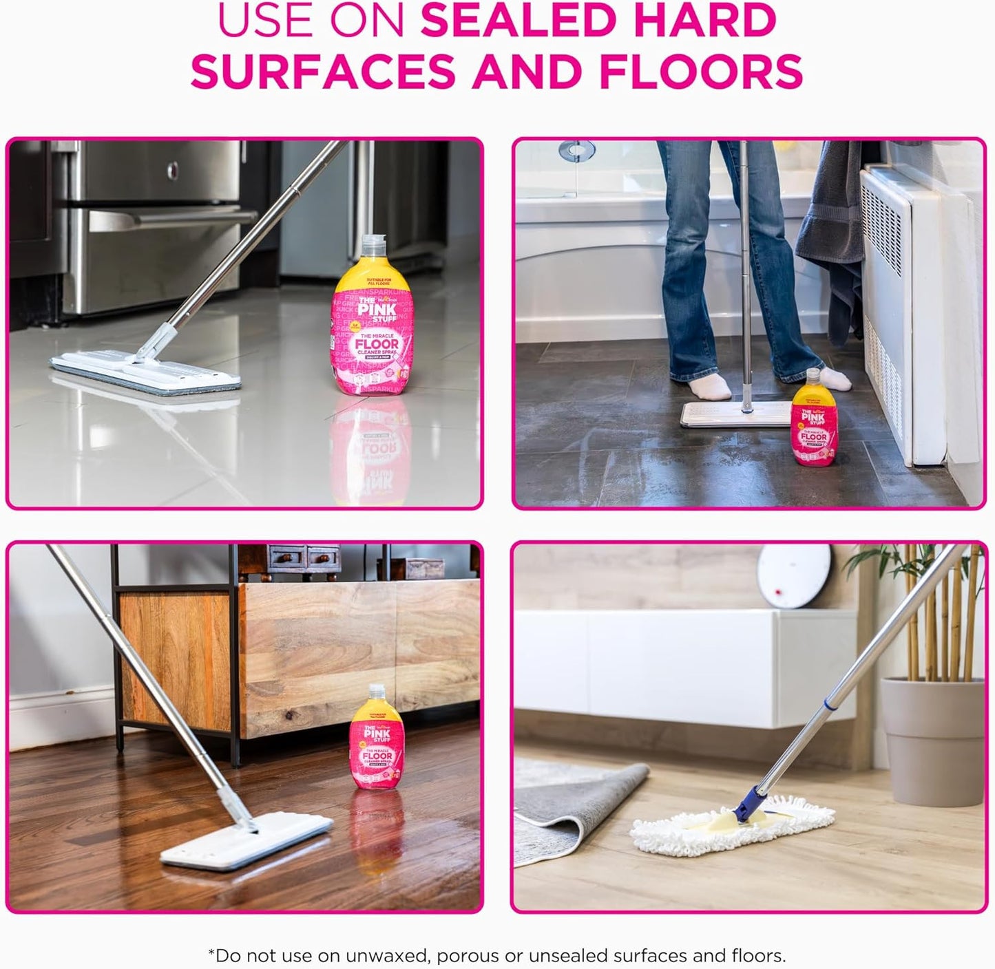 - the Pink Stuff - the Miracle Floor Cleaner Spray - Squirt and Mop Multi Pack