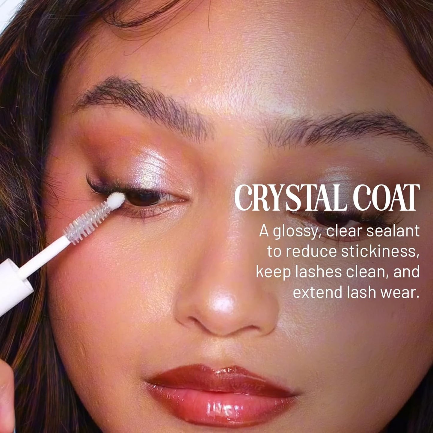 - Lilac Lash Crystal Coat - Glossly & Clear Lash Sealant - Long Lasting Lash App