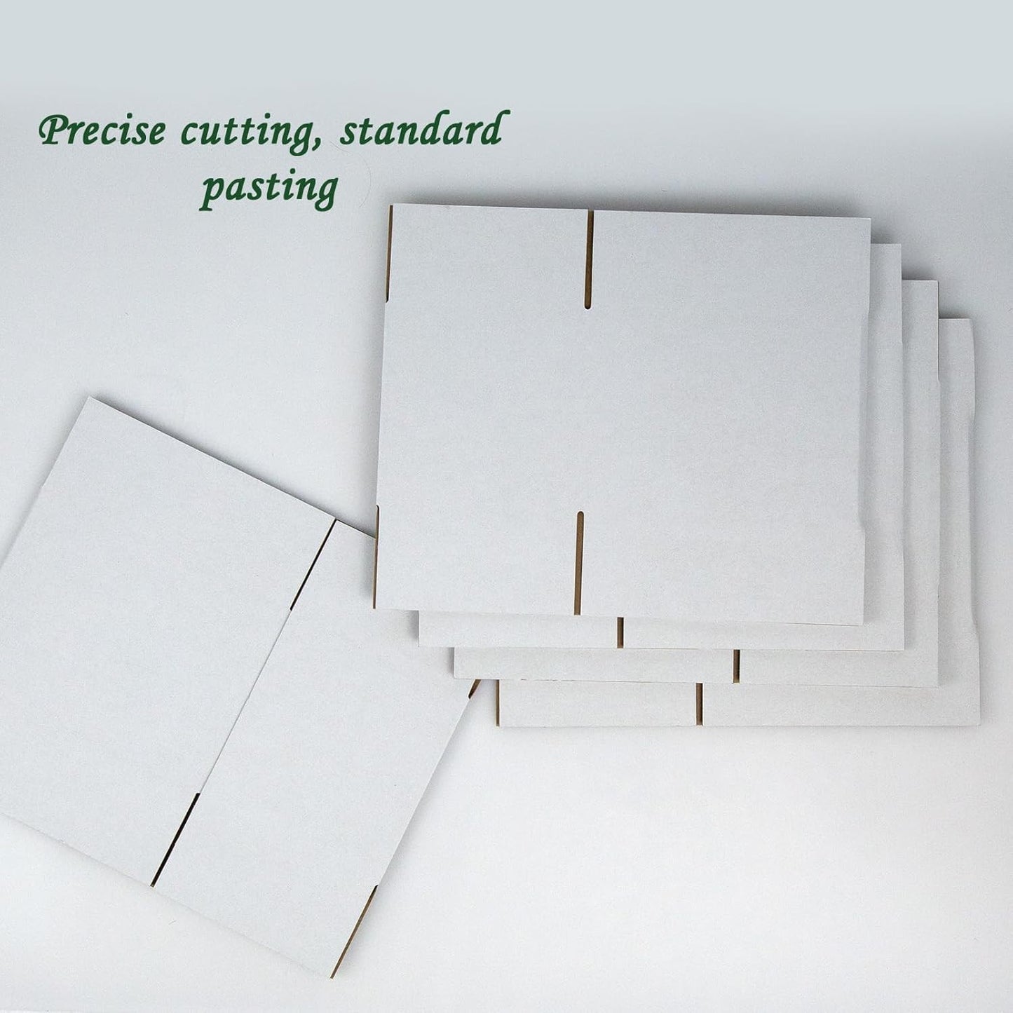 7X5X5 Inches Shipping Boxes Set of 40, White Corrugated Cardboard Box Literature