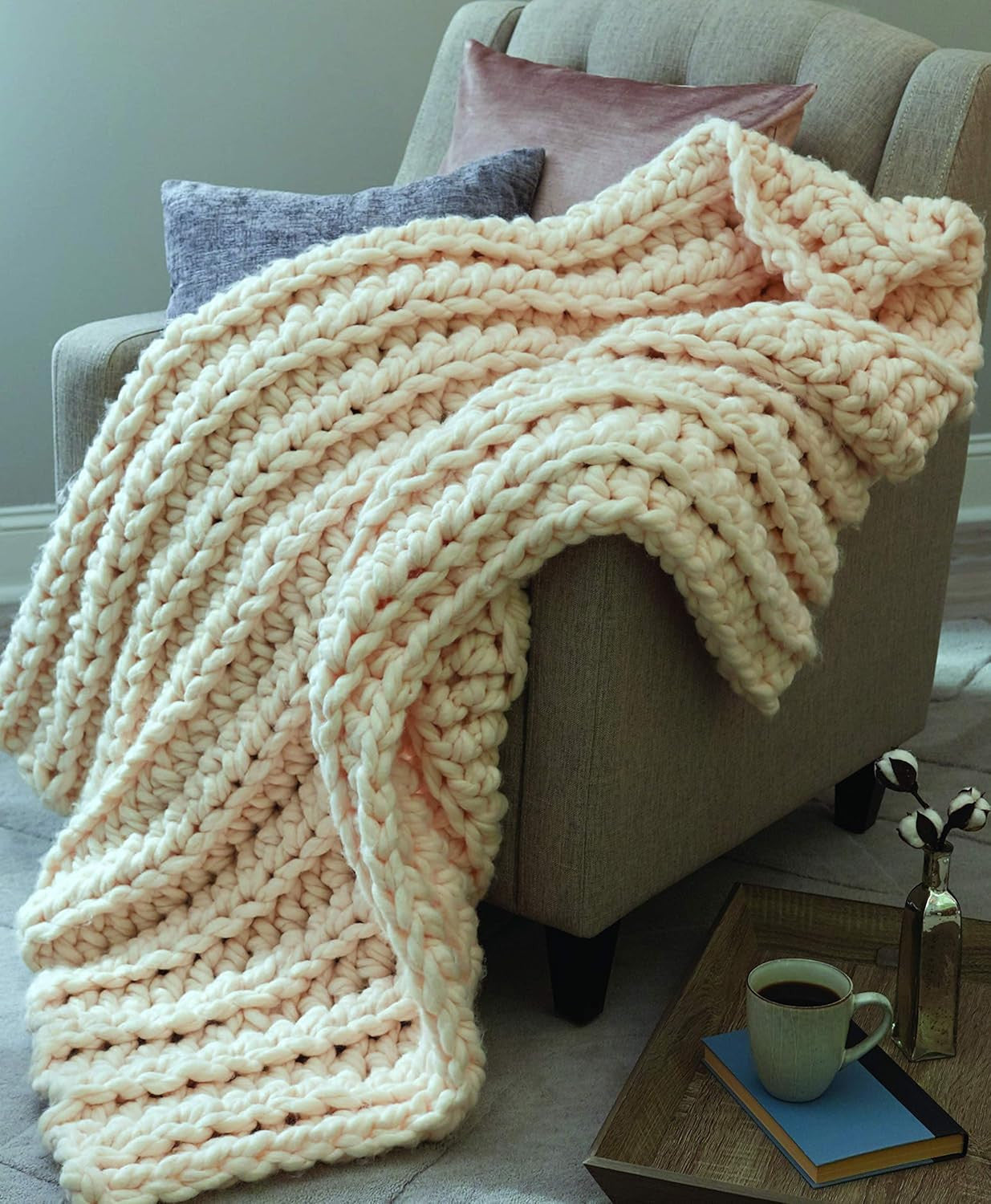 25 Simple & Cozy Crochet Blankets: Easy Patterns for Afghans, Throws, and Baby B