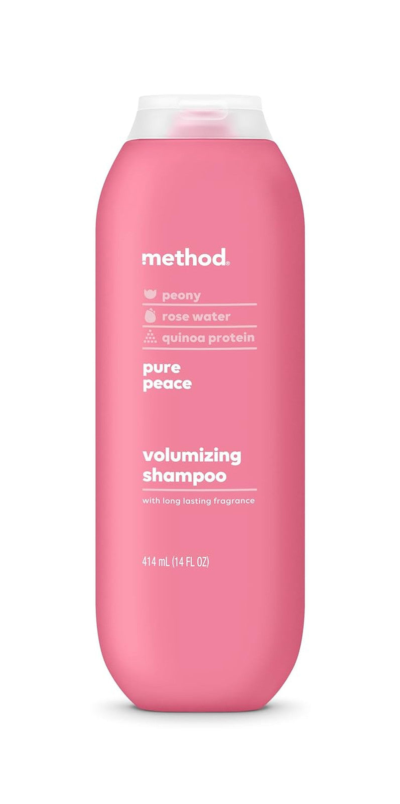 Volumizing Shampoo, Pure Peace with Rose, Peony, and Pink Sea Salt Scent Notes,