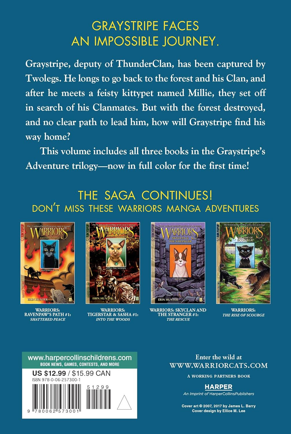 Warriors: Graystripe'S Adventure: 3 Full-Color Warriors Books in 1: a Full-Color