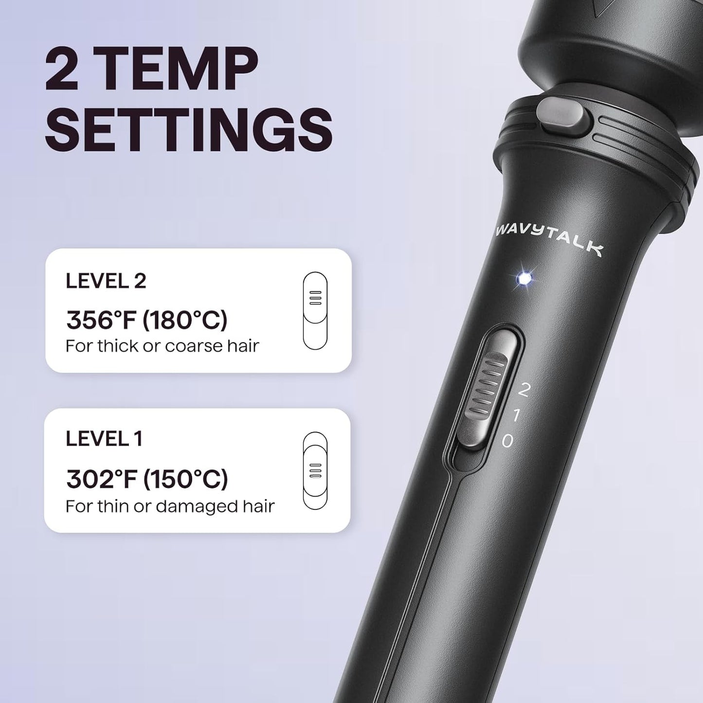 Thermal Brush, 1 1/2 Inch Heated round Brush with Detachable Head, Velvet Pouch