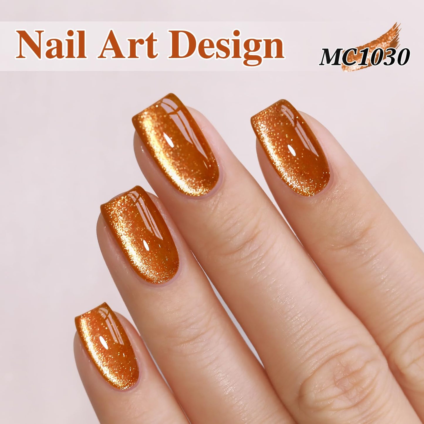 0.5 OZ Cat Eye Gel Polish with Magnet 15ML Holographic Glitter Shimmer Transluce