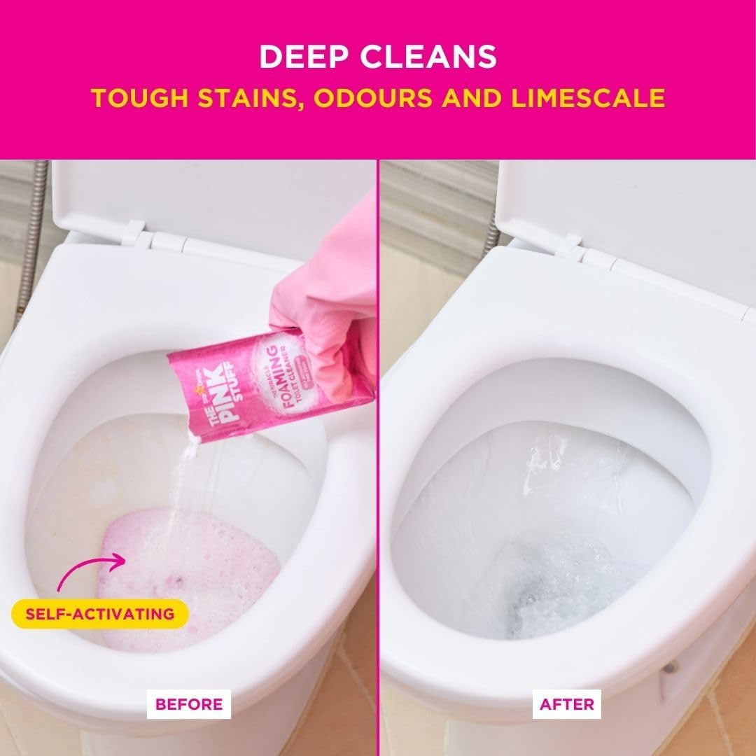 - the Pink Stuff - the Miracle Power Foaming Toilet Cleaner - 2 Treatments - Sel