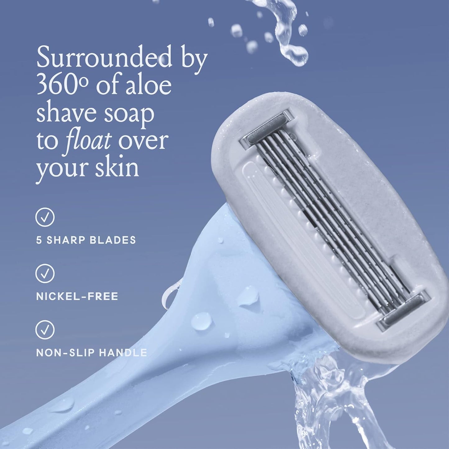 Women'S Razor Kit with 5 Blades + Dermaplane Starter Kit with 3 Refill Blades fo