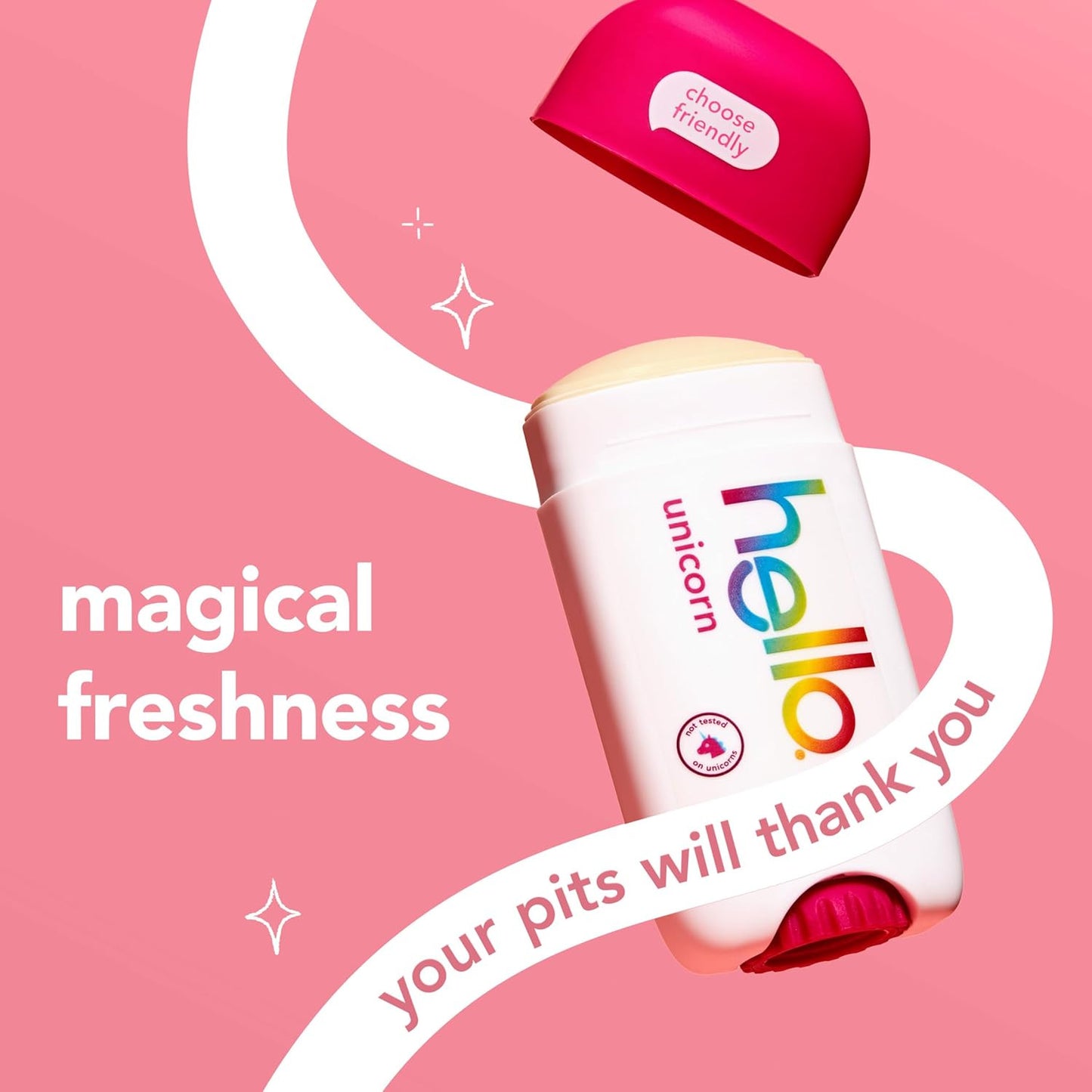 Unicorn Aluminum Free Deodorant for Women, Girls, Safe for Kids, Dermatologicall