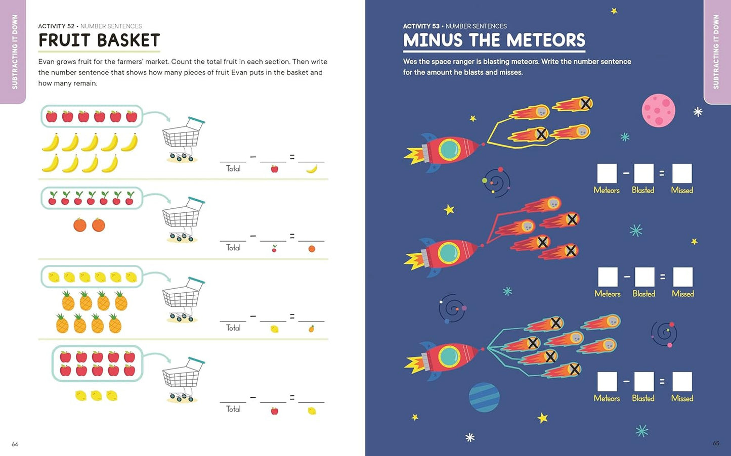 Addition and Subtraction Kindergarten Math Workbook: 100 Fun Activities to Build
