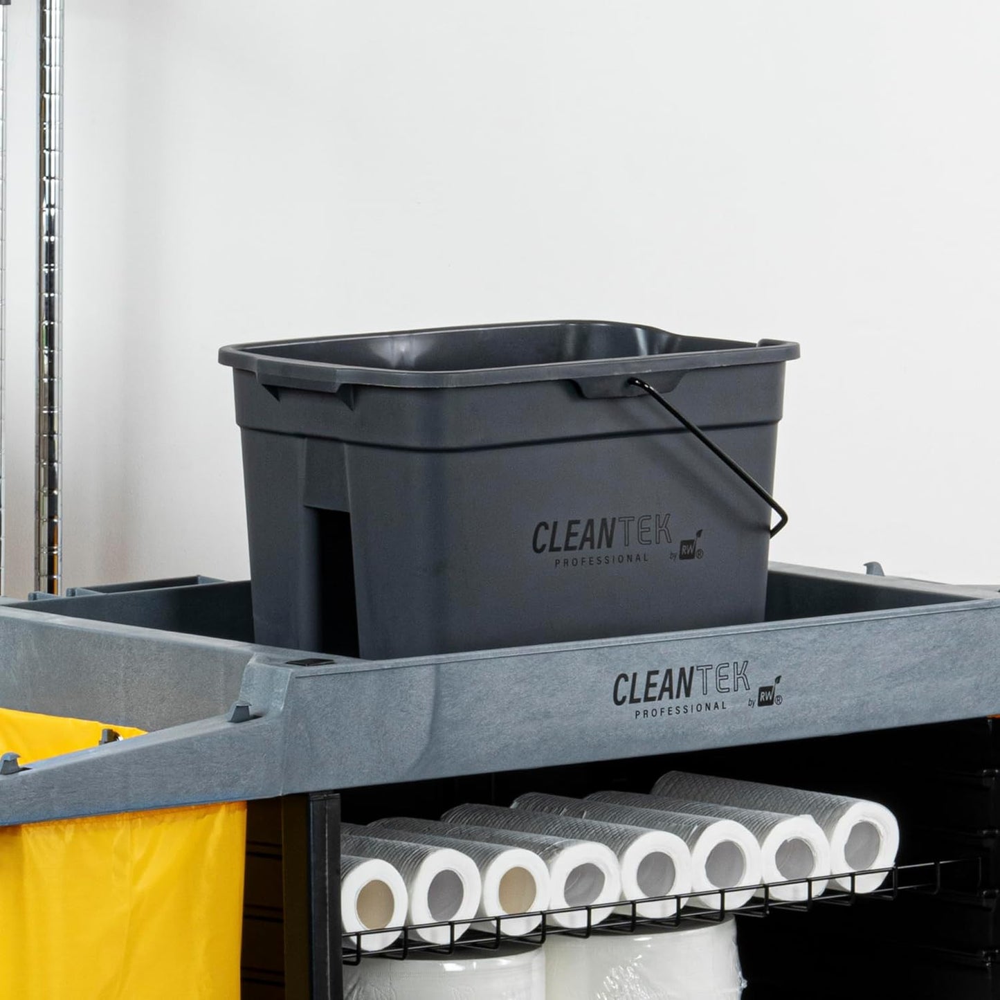 -Clean Tek Professional 19 Quart Cleaning Bucket, 1 Bucket with Comfortable Hand