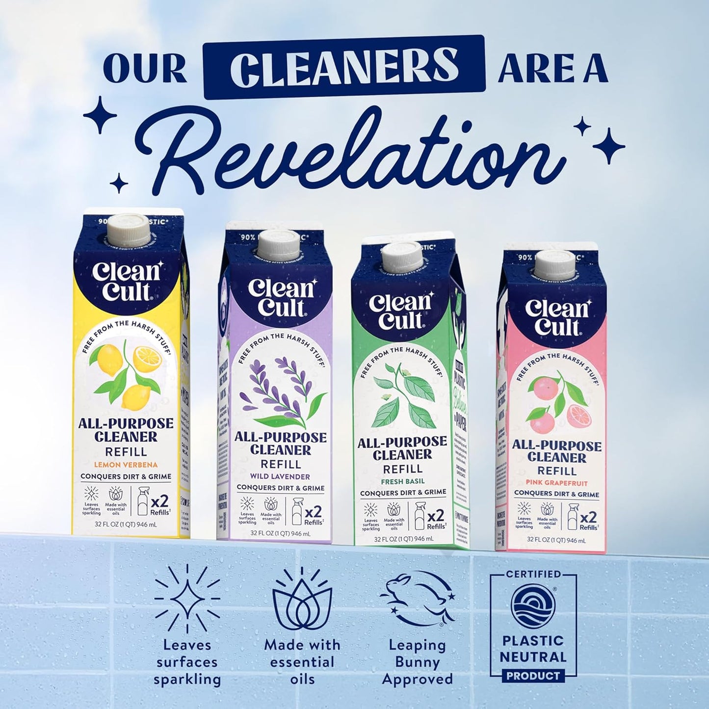 - Wild Lavender - All Purpose Cleaner - Refillable Aluminum Bottle - Cleaner Spr