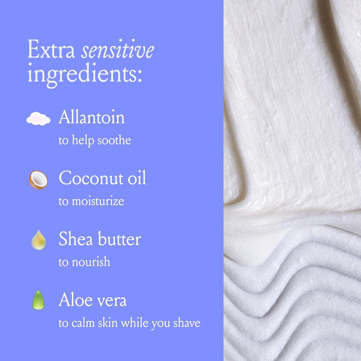 Whipped Shave Cream - Ultra Gentle Protection - Fragrance-Free & Dermatologist-A