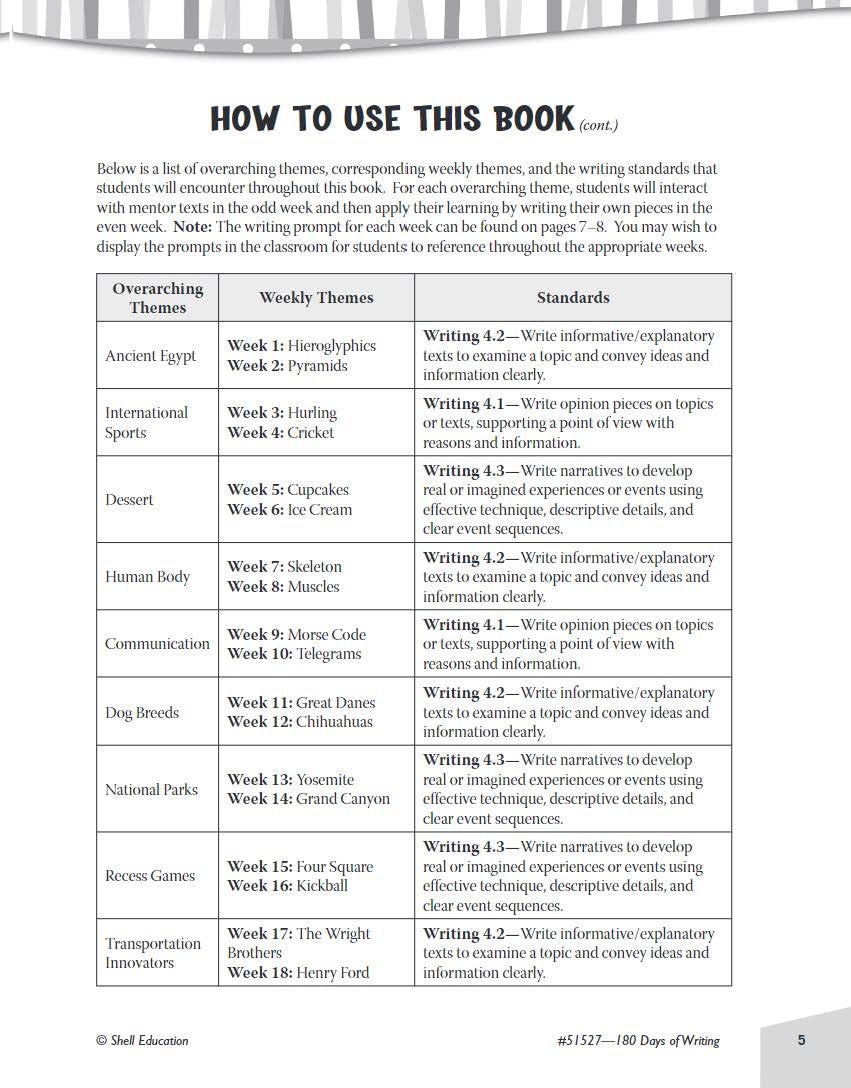 180 Days of Writing for Fourth Grade - an Easy-To-Use Fourth Grade Writing Workb