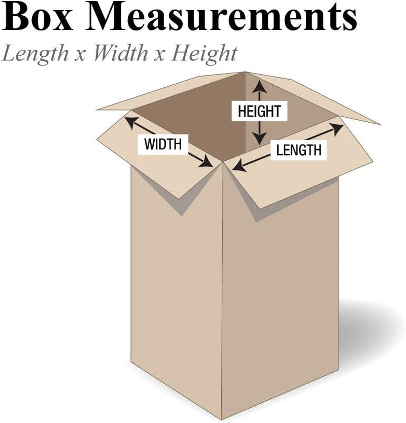 4X4X8 Tall Corrugatedboxes, Tall, 4L X 4W X 8H, Pack of 25 | Shipping, Packaging