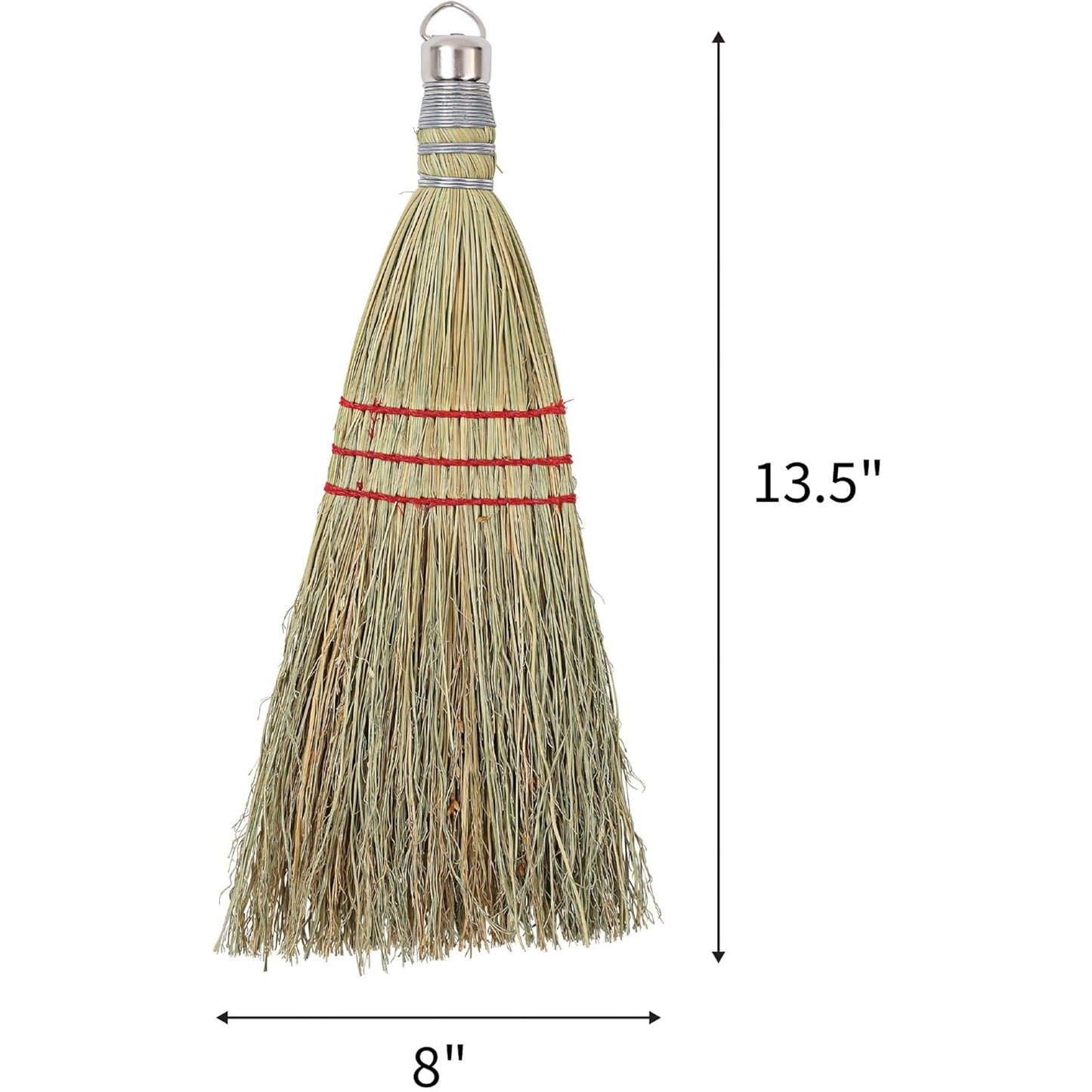Whisk Broom, Metal Hang Ring, Natural, 1 Count