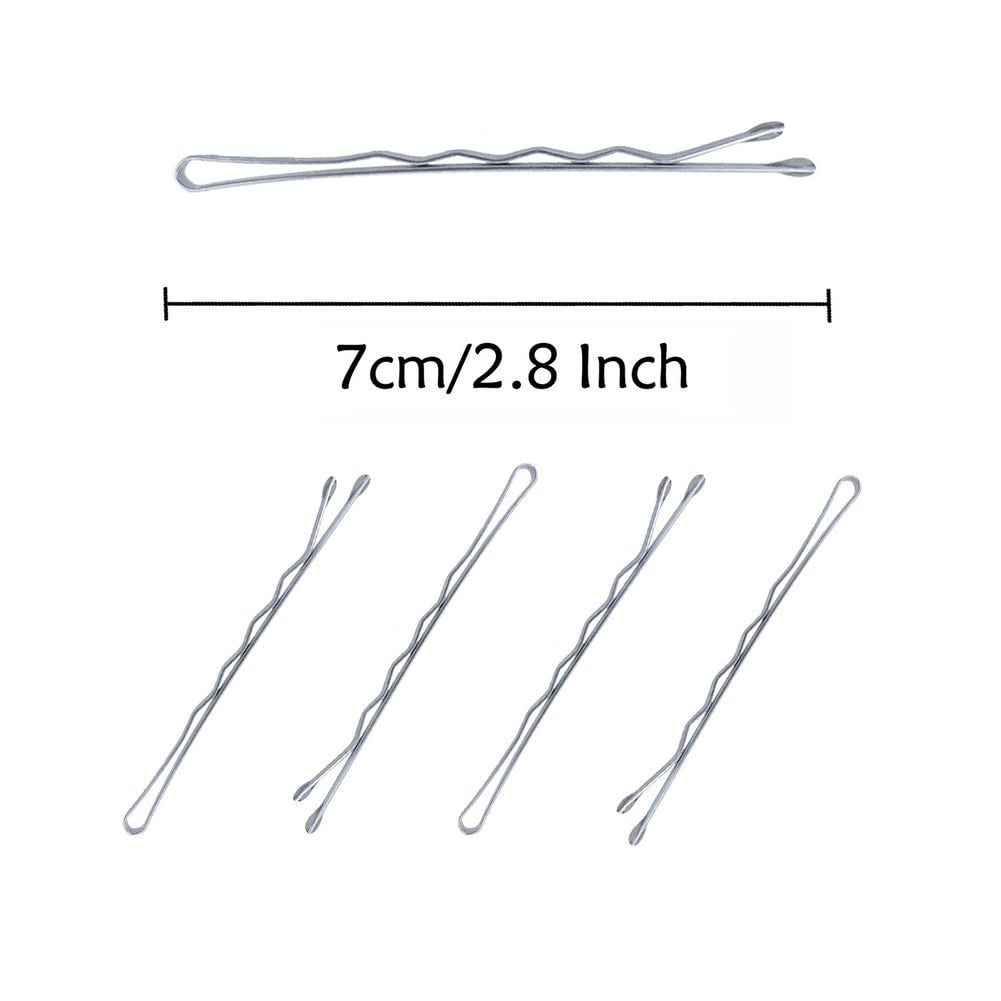 220PCS 2.76 Inch Silver Bobby Pins for Women, Large Bobby Pins with Box, Reusabl