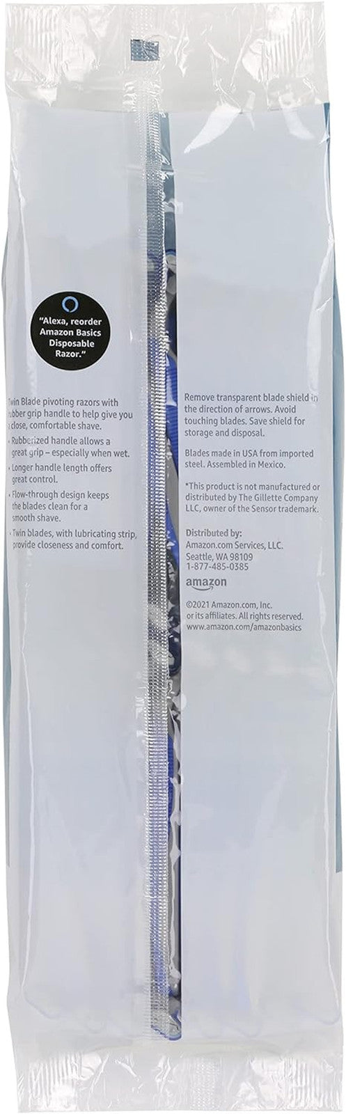 Twin Blade Pivoting Disposable Razors with Rubber Grip, 32 Count, 1-Pack (Previo