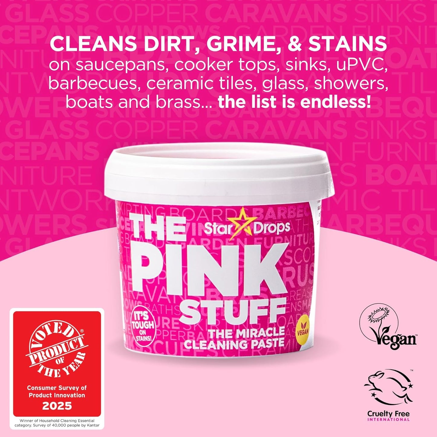 – the Pink Stuff Ultimate Cleaning Pack – Miracle Cleaning Paste, Multi-Purpose