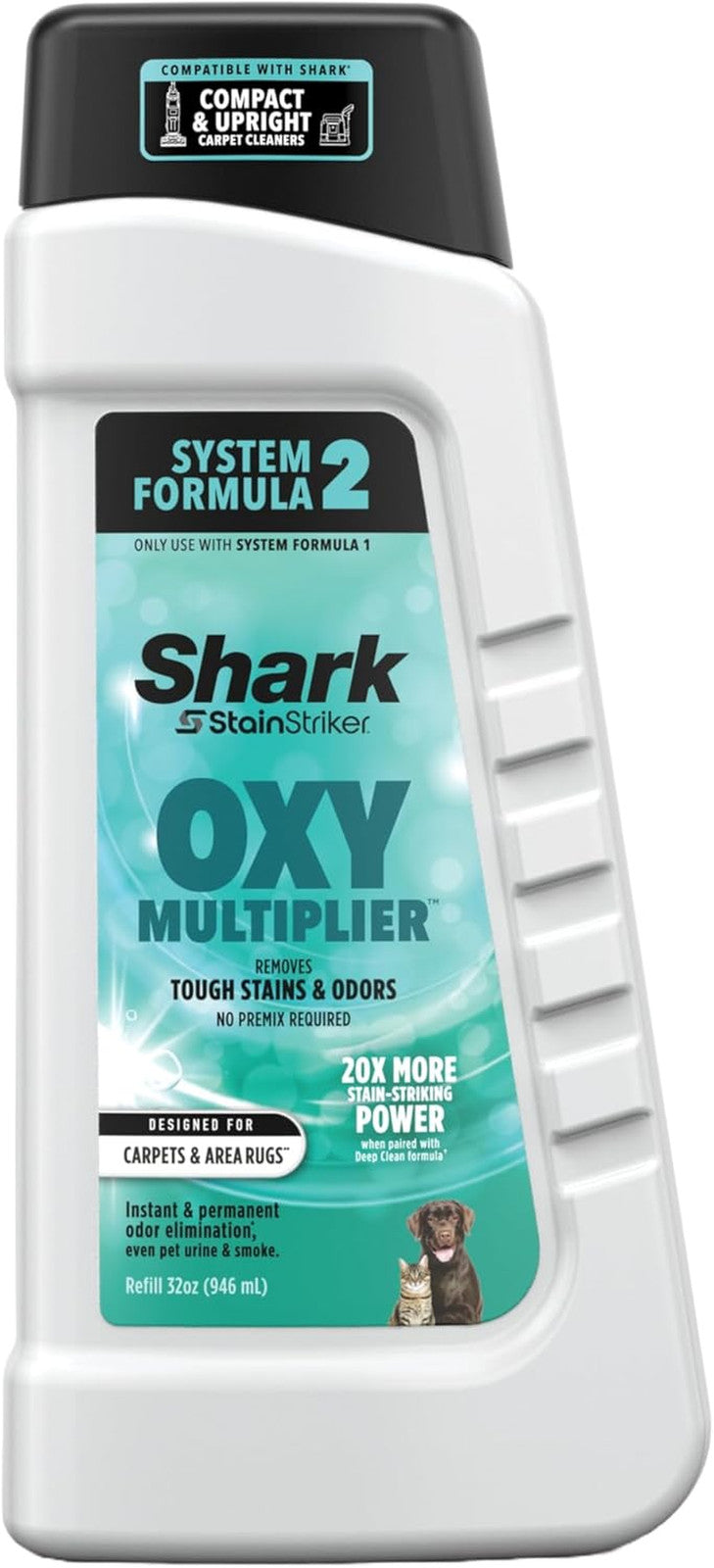 Stainstriker OXY Multiplier Formula for All Portable & Upright Carpet Cleaners,