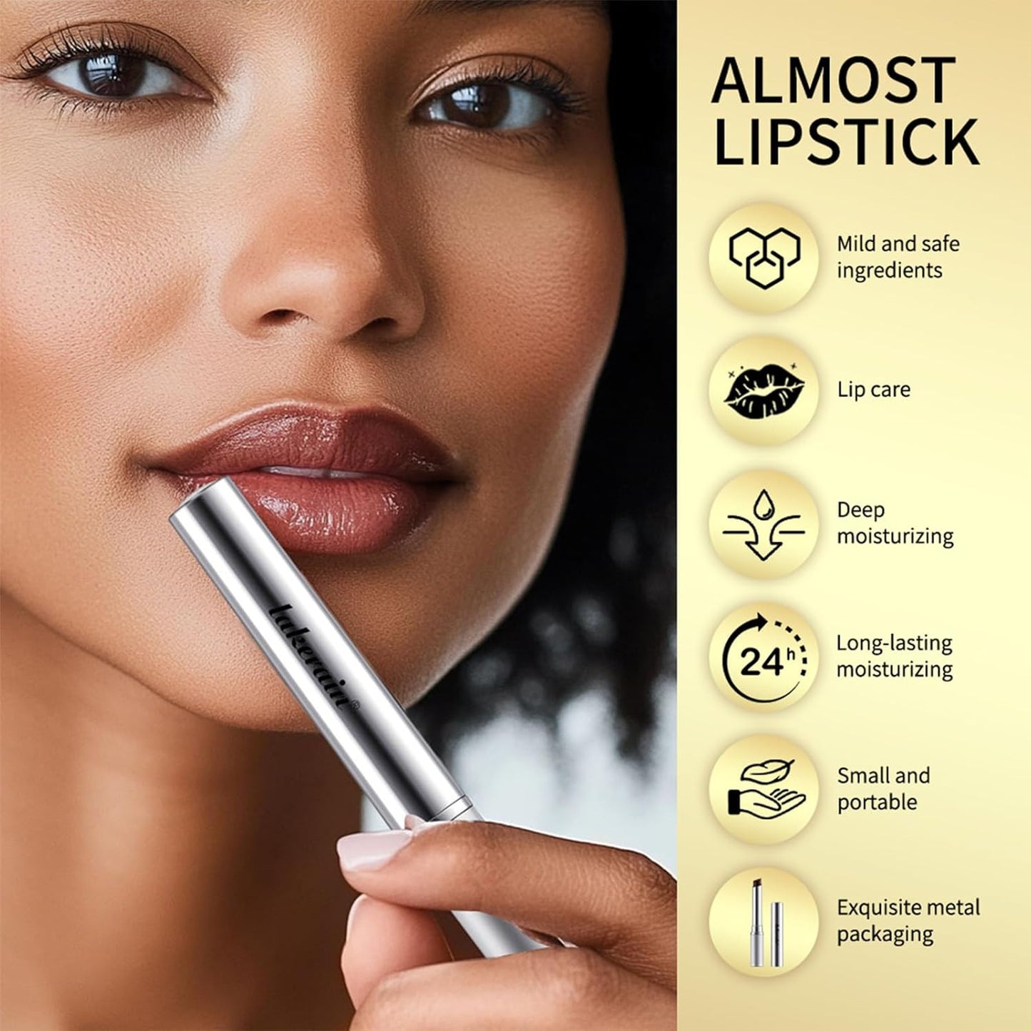 2PCS Honey Lipstick Tinted Lip Balm - Sheer Hydrating Lipstick for All Skin Tone