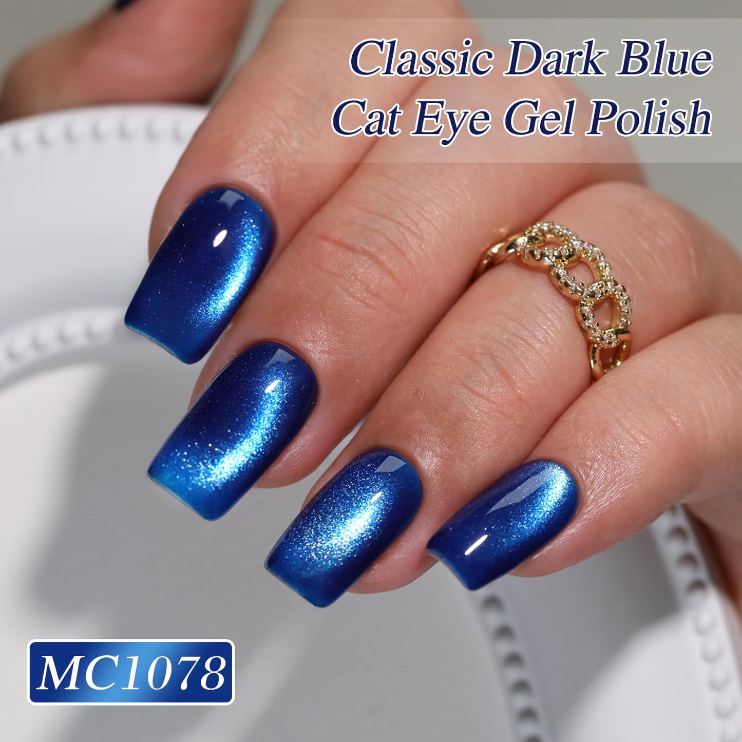 0.5 OZ Cat Eye Gel Polish with Magnet 15ML Holographic Glitter Shimmer Transluce