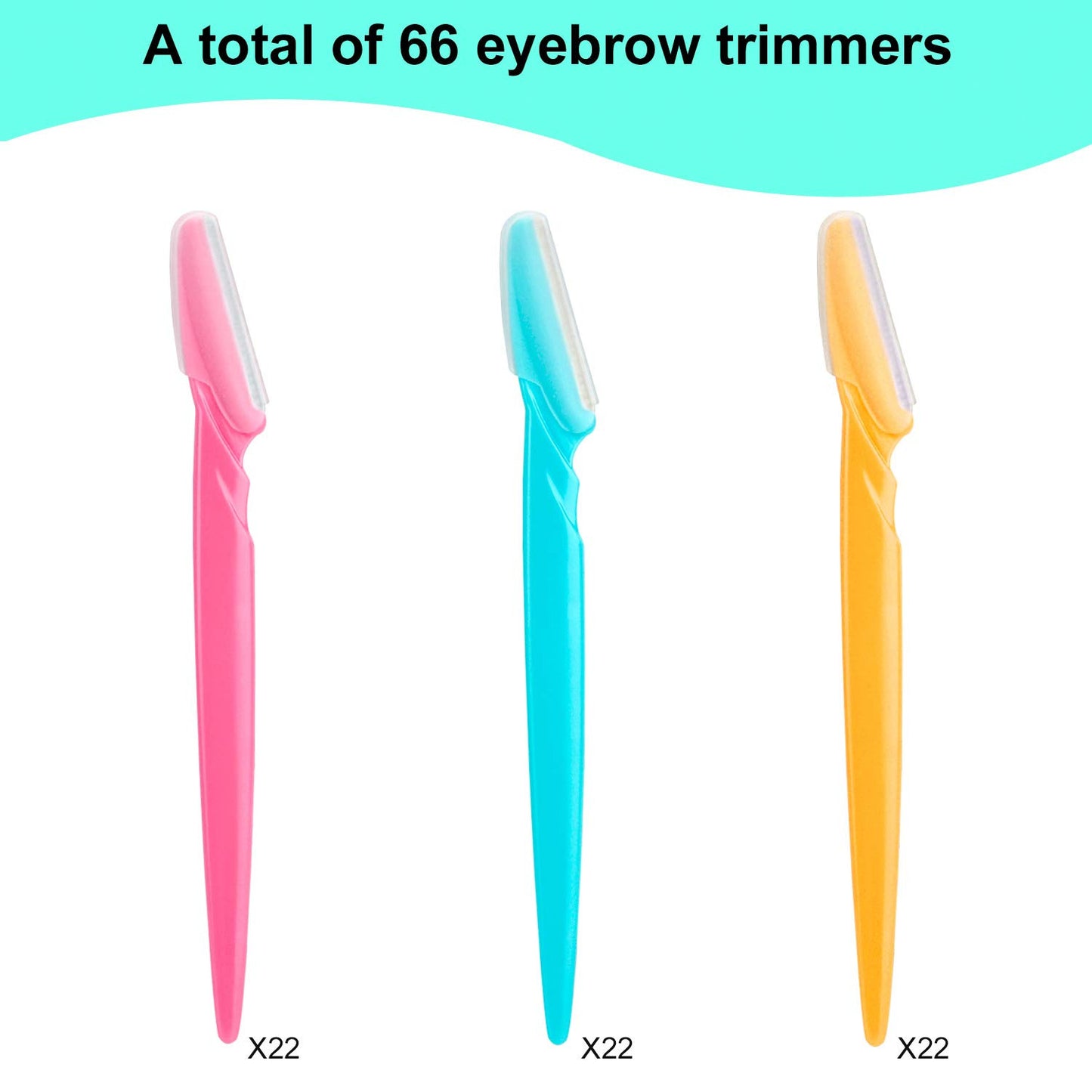 66 Eyebrow Razor and Face Razor for Women and Men, Eyebrow Hair Trimmer and Shav