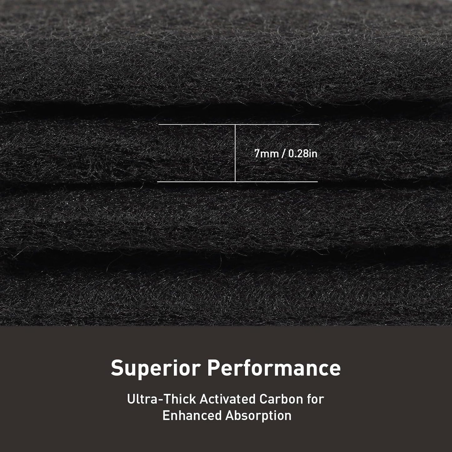 Trash Can Odor Filter Refills for Trash Can and Compost Bin, Activated Charcoal