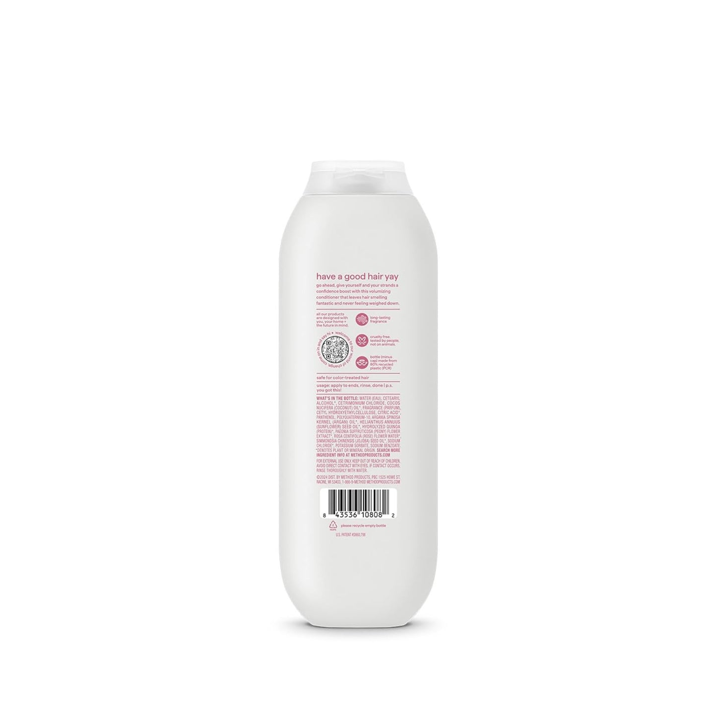 Volumizing Conditioner, Pure Peace with Rose, Peony, and Pink Sea Salt Scent Not