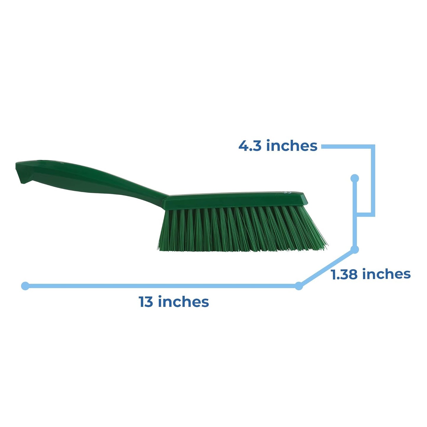 45892 Brush,Hand,Medium,14",Pp/Pbt,Green