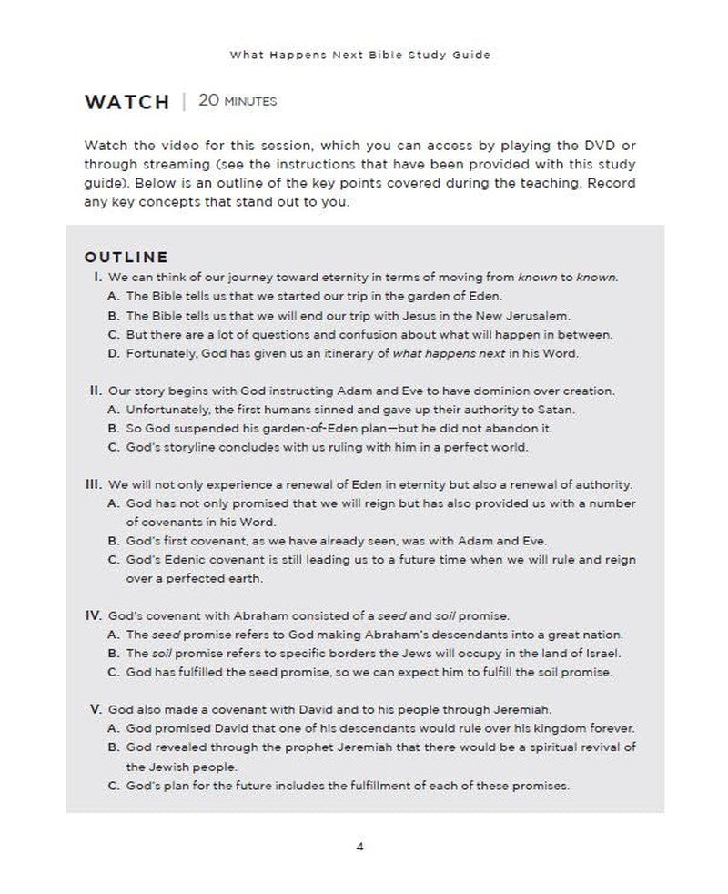 What Happens Next Bible Study Guide plus Streaming Video: a Traveler’S Guide thr