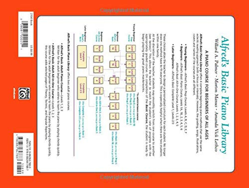 Alfred'S Basic Piano Library Lesson Book, Bk 1A (Alfred'S Basic Piano Library, B