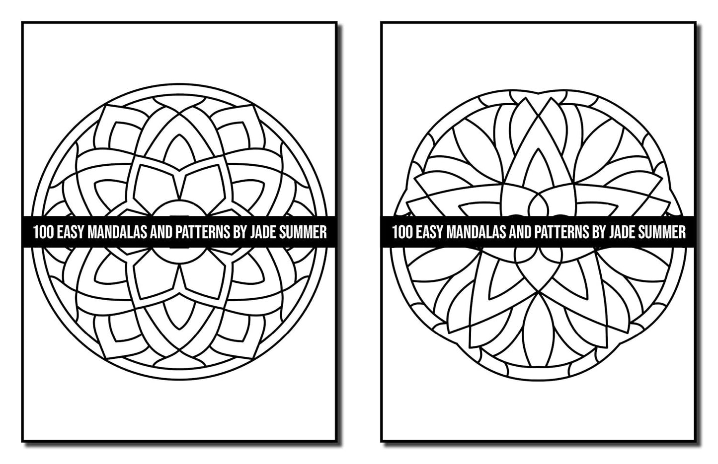100 Easy Mandalas and Patterns: a Mandala Coloring Book for Adults with Fun, Sim