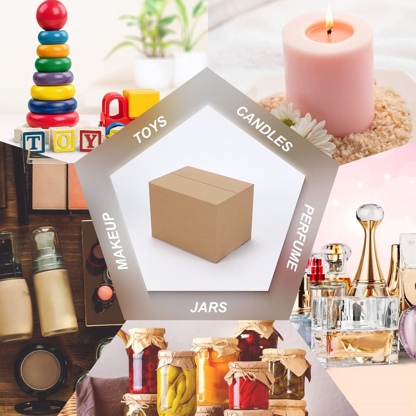 40 Packs 7X5X5 Shipping Boxes Corrugated Cardboard Boxes Mailers Shipping Box fo