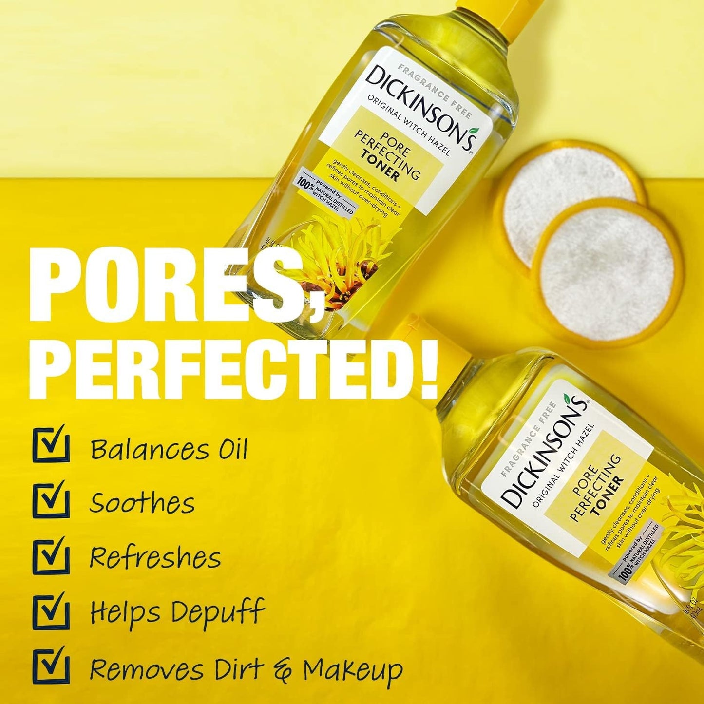 Original Witch Hazel Pore Perfecting Toner | 100% Natural Distilled Witch Hazel