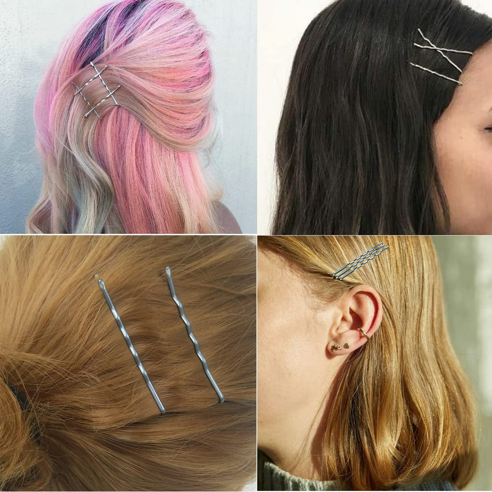 220PCS 2.76 Inch Silver Bobby Pins for Women, Large Bobby Pins with Box, Reusabl