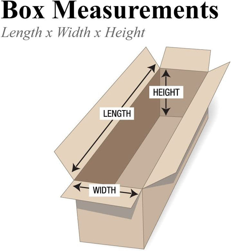 8X4X4 Long Corrugated Boxes, Long, 8L X 4W X 4H, Pack of 25 | Shipping, Packagin