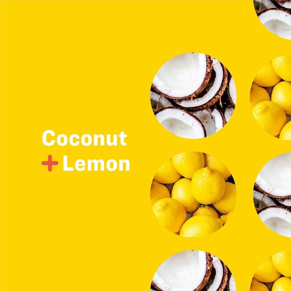 3-In-1 Soap, Body Wash, Bubble Bath, Shampoo, 1 Gallon, Coconut and Lemon, Made