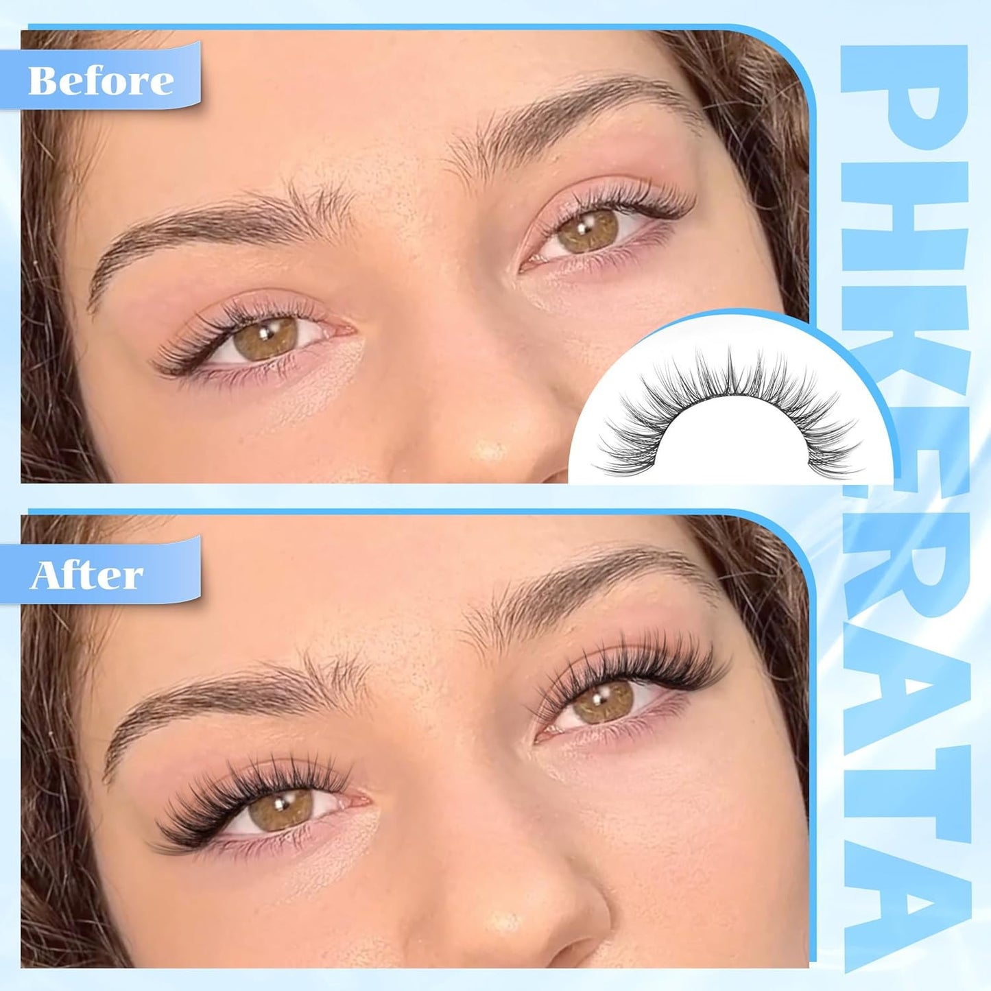 14Mm Natural Cluster Lashes Wispy Eyelash Clusters DIY Individual Lashes C Curva