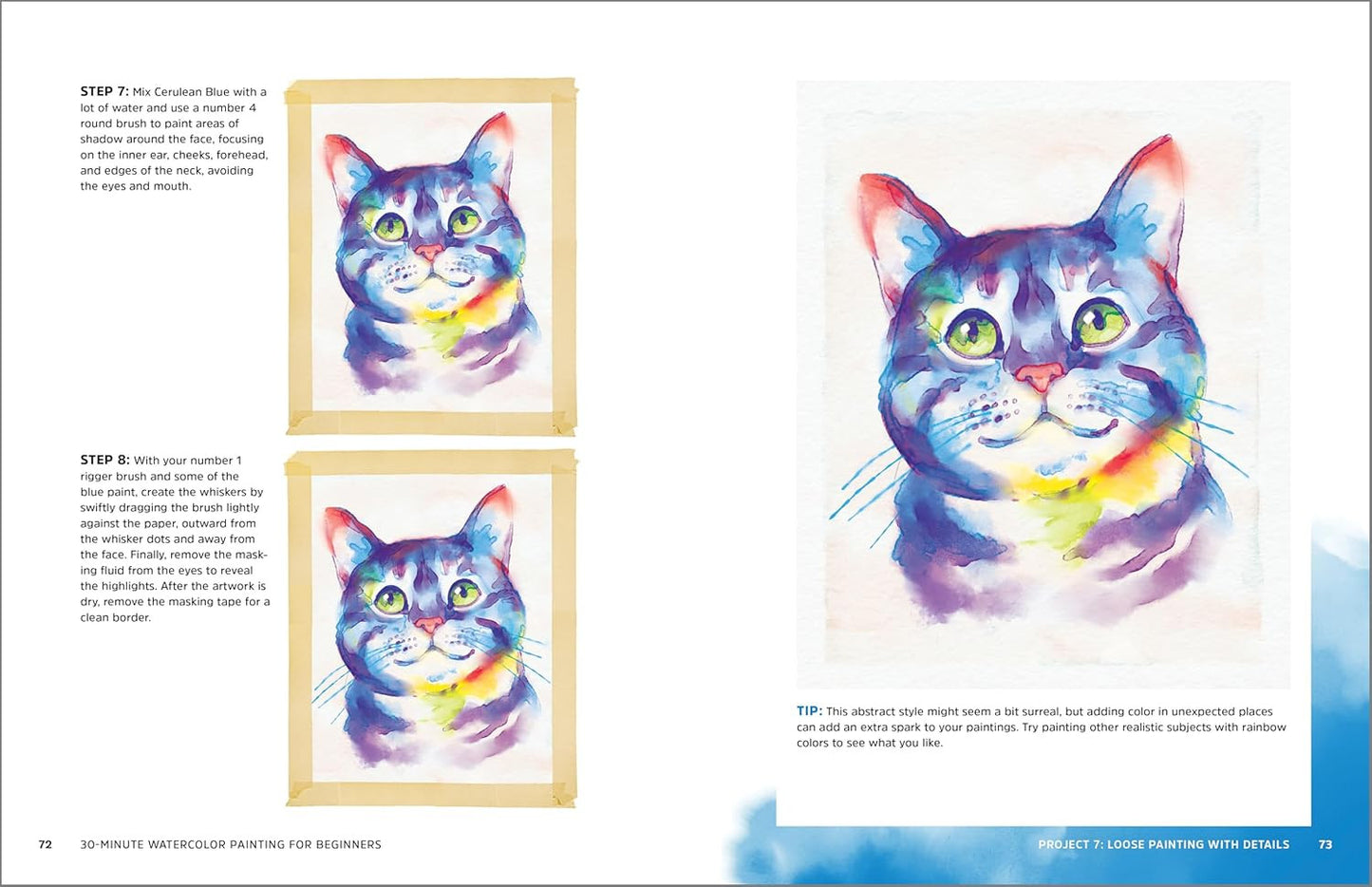 30-Minute Watercolor Painting for Beginners: Easy Step-By-Step Lessons and Techn