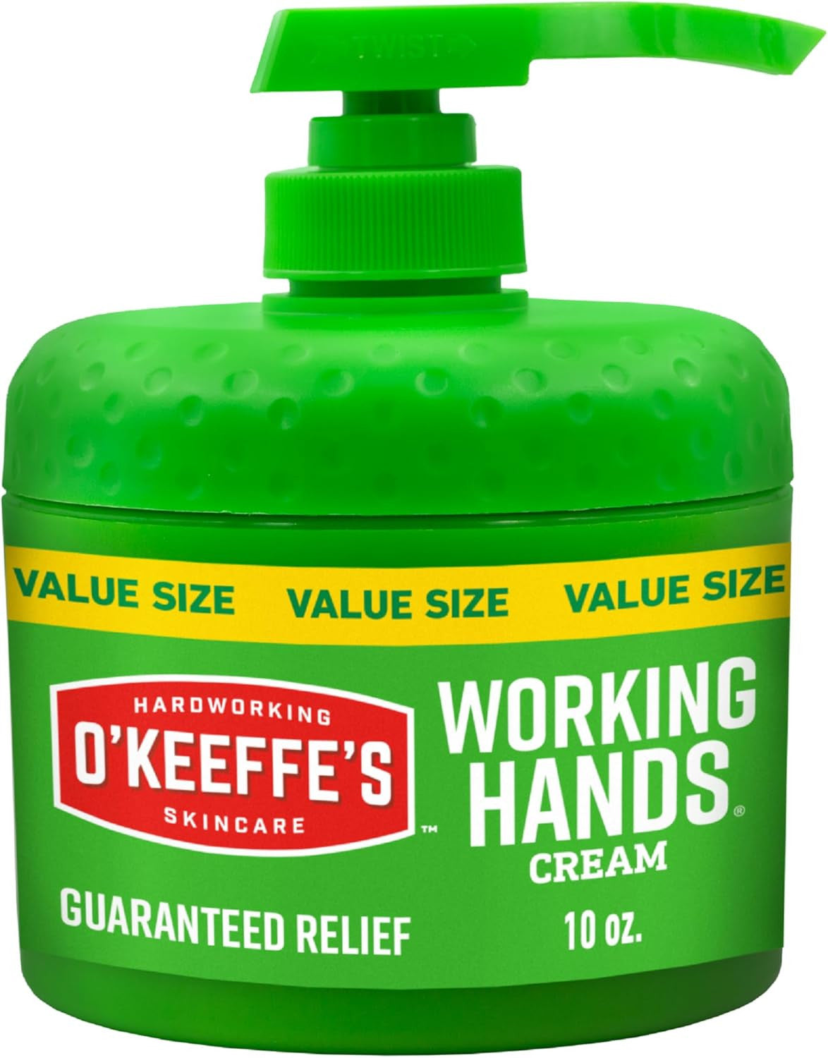 Working Hands Hand Cream in a Pumpable Jar for Extreme Dryness – 10Oz Pump (1 Pa