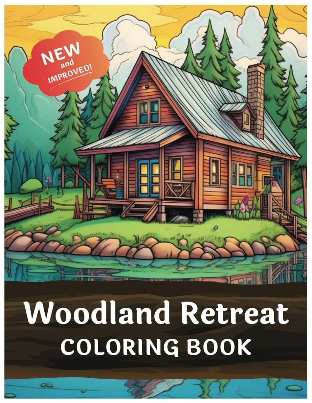 Woodland Retreat: 100 Pages of Tranquil Forest Hideaways, Whimsical Creatures, S