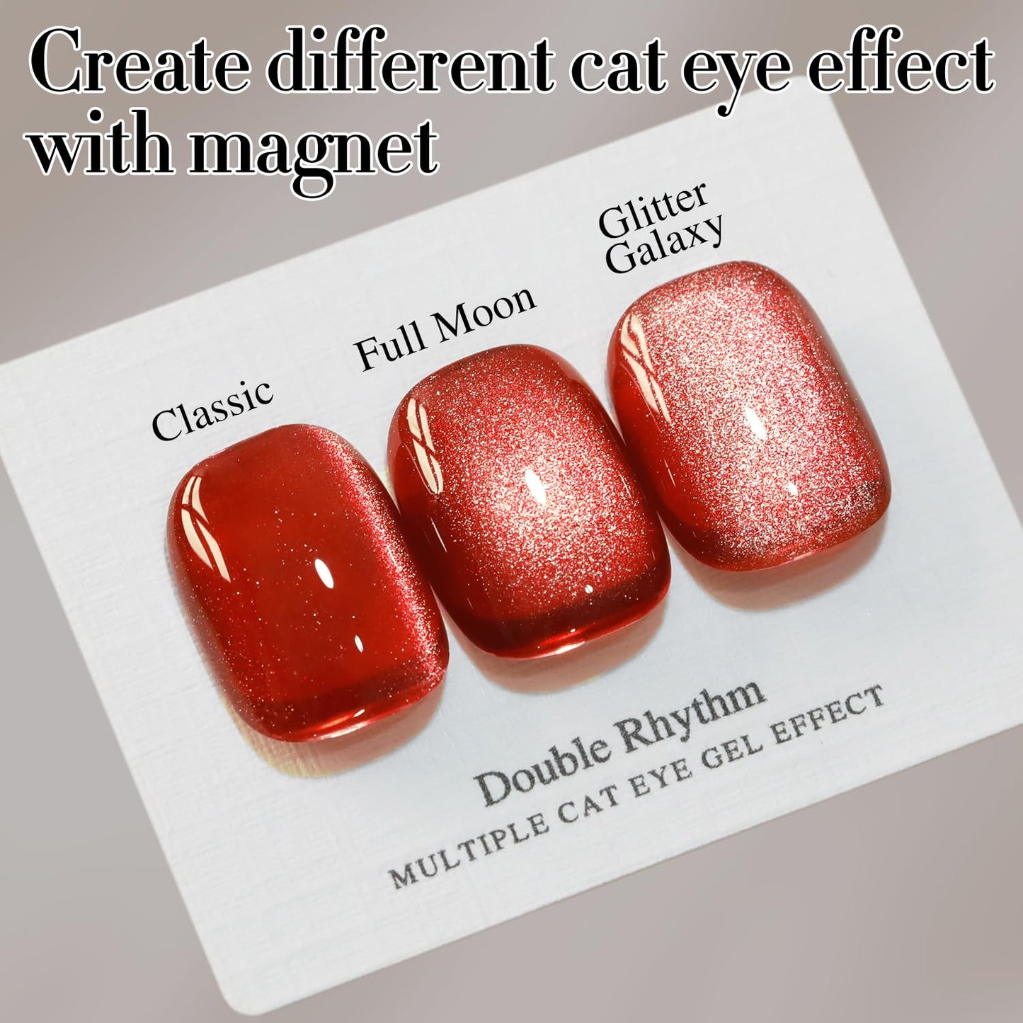 0.5 OZ Cat Eye Gel Polish with Magnet 15ML Holographic Glitter Shimmer Transluce