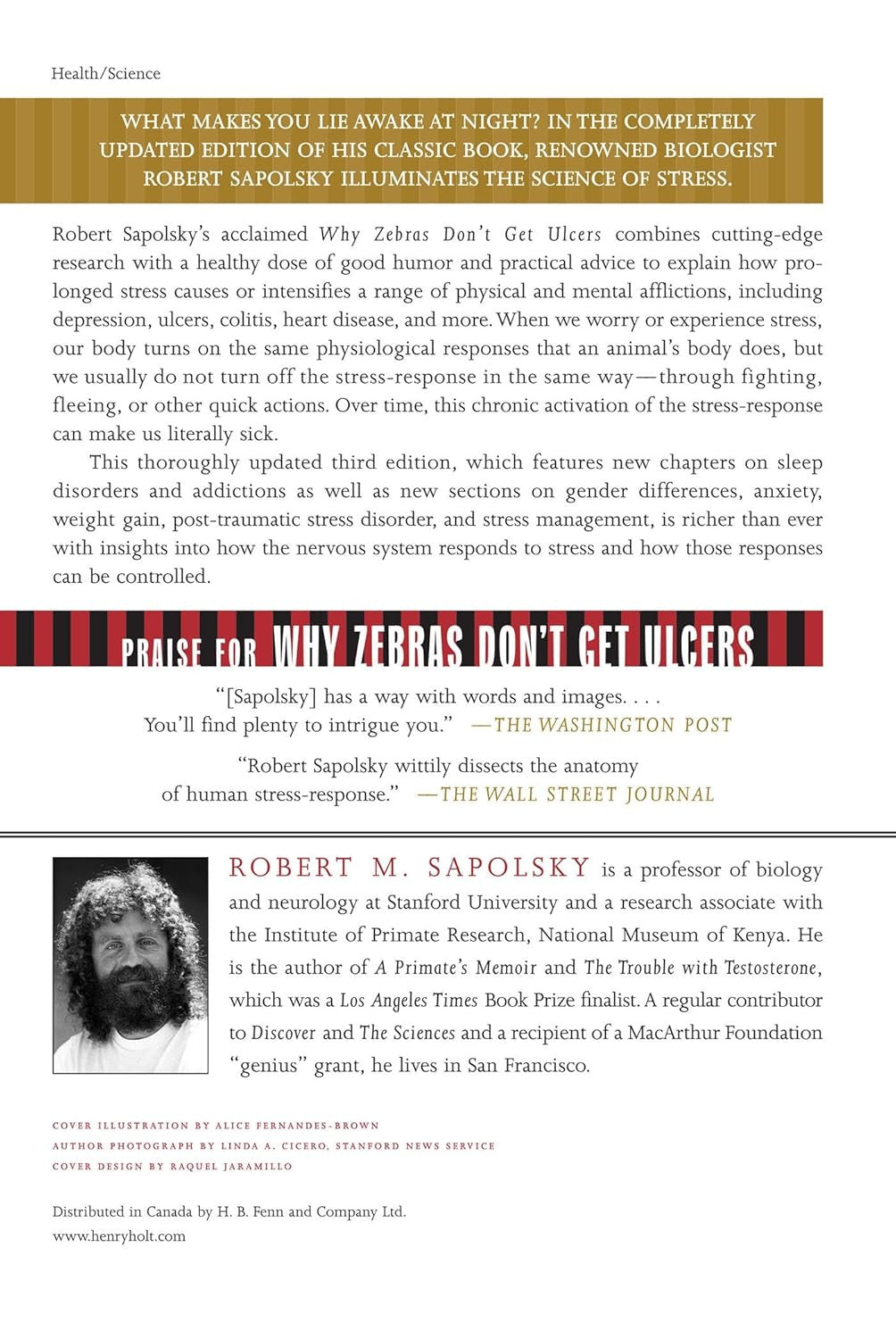 Why Zebras Don'T Get Ulcers, Third Edition